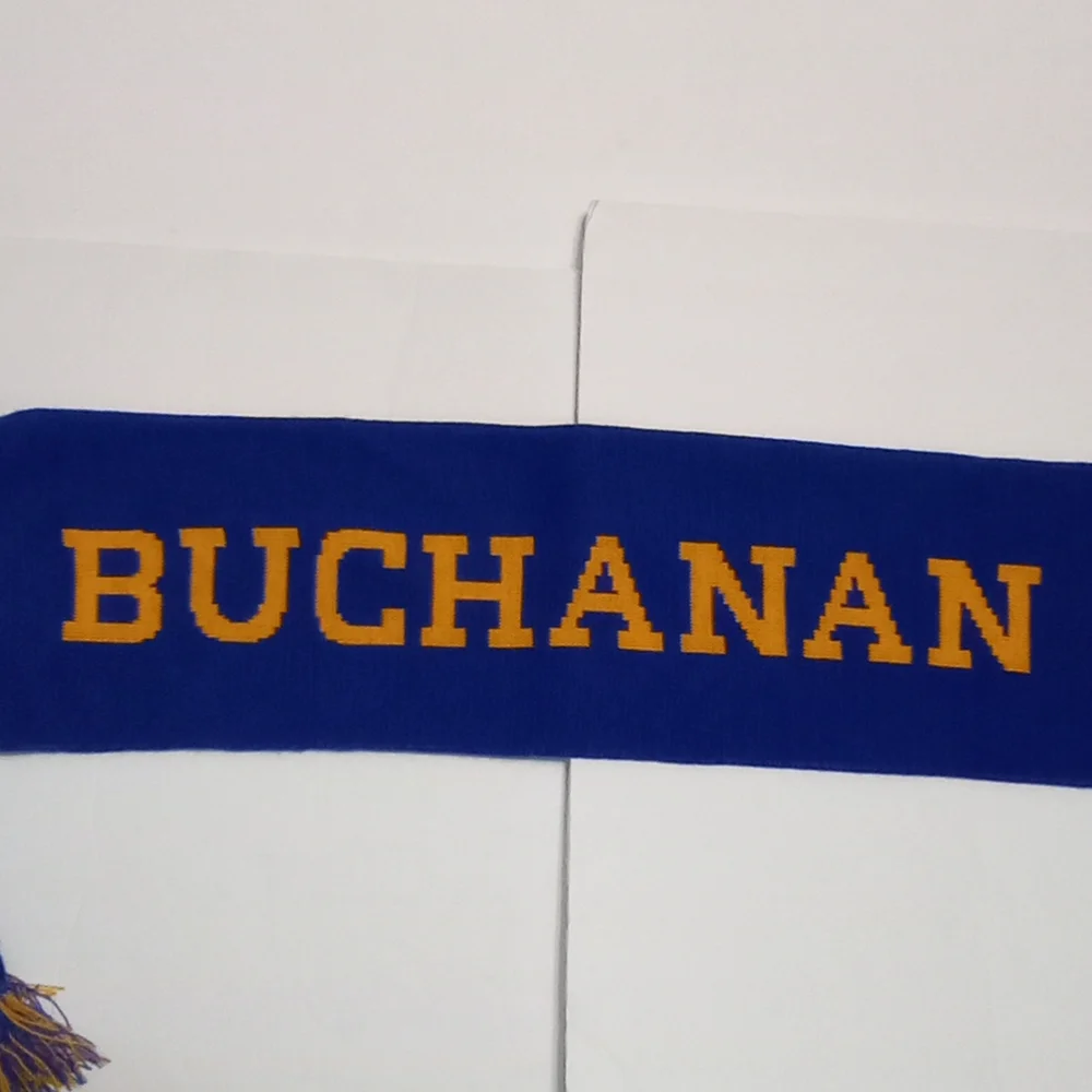VTG Boyd Buchanan School Chattanooga Tennessee Blue /Gold Unisex Scarf 58